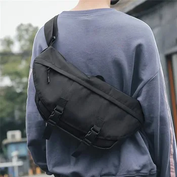 

Men Canbvas Messenger Bag Large Capacity Causal Zipper Male Fashion Buckle Crossbody Bag Travel Shoulder Bag For Male Casual Bag