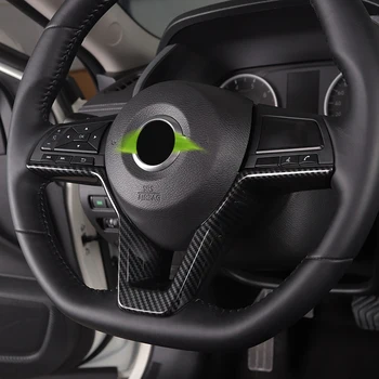 

For Nissan Sylphy 2020 Carbon Style Steering Wheel Bottom Decoration Cover Trim Car Styling
