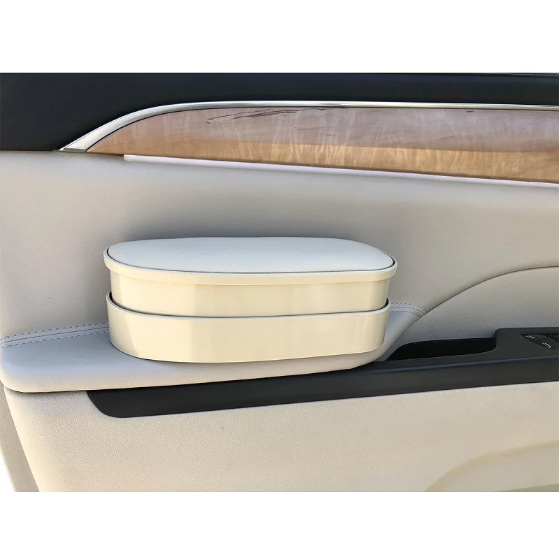Beige 3 в 1 Противоскользящий коврик коробка для хранения Регулируемый автомобильный локоть поддержка левой руки подлокотник поддержка Анти-усталость для отдыха в дороге поддержка - Название цвета: Beige