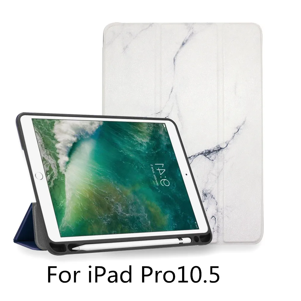 Защитный чехол iPadmini5 со слотом для ручки iPad5/6 shell Air1/Air2/Air3 Защитная крышка для ручки вставка для хранения Pro10.5 силикон - Цвет: for iPad Pro10.5