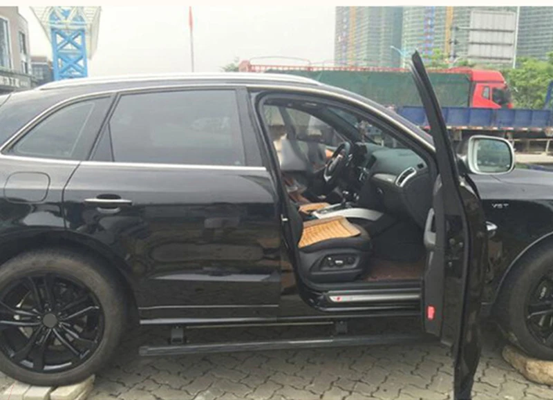 Высокое качество алюминиевого сплава автоматическое удаление зубного камня электрическая педаль подножка Бег доска для Q3 Q5 Q7 2010 2011 2012, 13, 14, 15, 16, 17