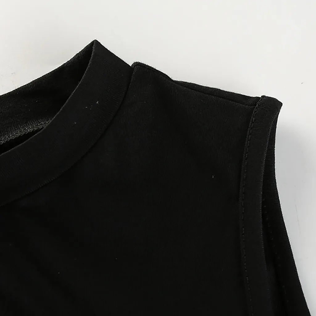 Off Shoulders Slim Vest Women Sexy Hollow Sling Cropped Tops Black Summer Camis Streetwear Harajuku Tank Tops Tight Shirt#yl