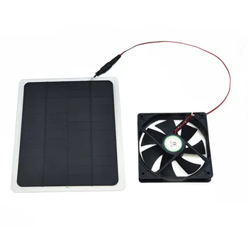 

12V 10W Solar Powered Panel Fan Greenhouse Chicken- Pet House RV Car Ventilator