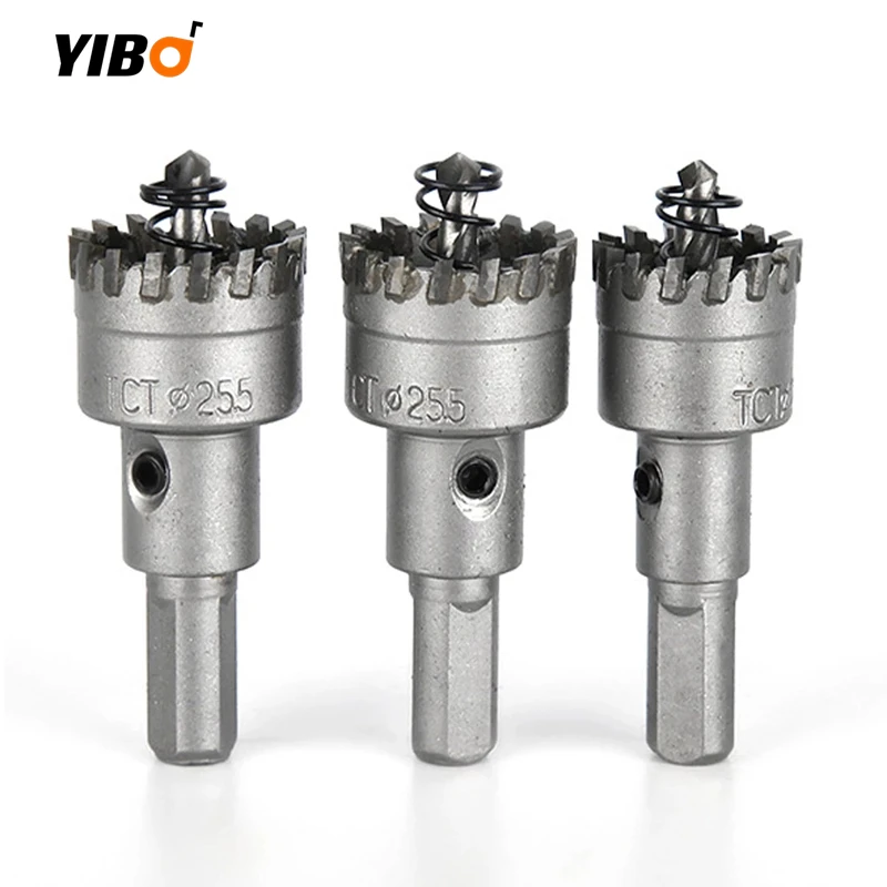 14-50mm Multi-tooth Carbide Core Drill Bit Steel Aluminum Stainless Steel Plate Perforating Drill Bits Hole Saw