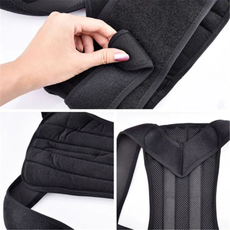 S-3XL Male Female Adjustable Magnetic Posture Corrector Corset Back Brace Belt Lumbar Support Straight Corrector Body Shapers