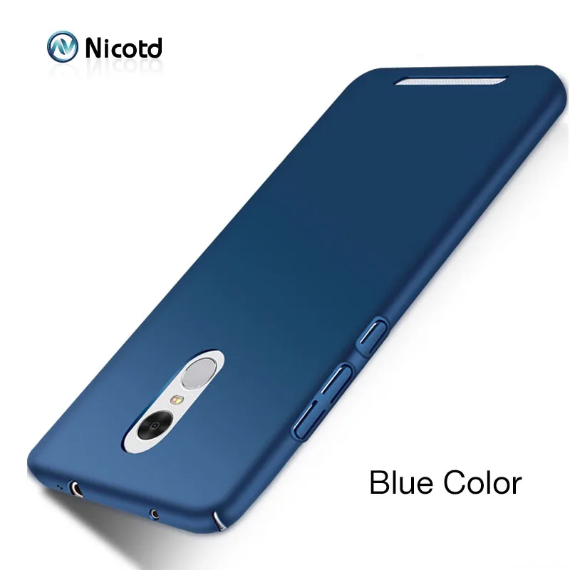 Blue Роскошный Матовый Жесткий пластик чехол для Xiaomi redmi 4X4 PRO 3S Note 4X Note 3 4 полное покрытие PC сотовый Чехол для телефона для redmi 5 plus 6A 6 - Цвет: Blue