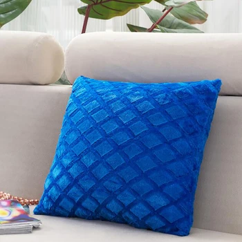 

Short Plush Solid Color Diamond Hug Pillowcase Home Decoration Cushion Cover Plush Pillowcase Bedroom Office Supplies