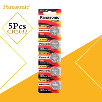 

5Pcs Original Panasonic cr2032 cr 2032 3V Lithium Battery For Watch Computer Remote Control Toys Button Cell Coin Battery