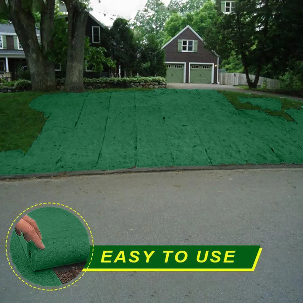 

3/4/5pc20×300cm grass seed mat fertilizer picnic gardening lawn planting mat 2020 hot selling gardening seed mat 37.4