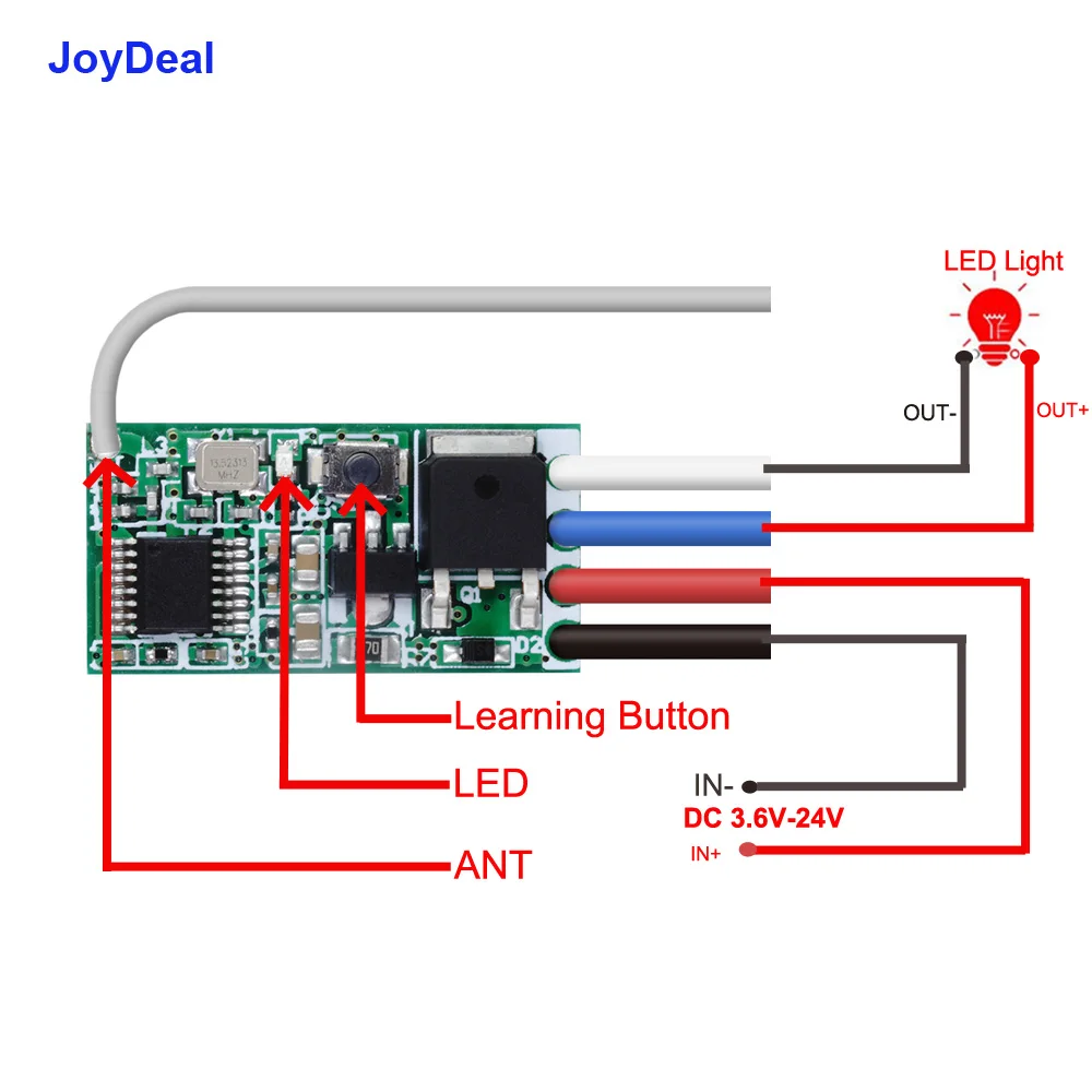 433 МГц беспроводной пульт дистанционного управления микро мини DC 3,7 в 4,5 в 5 в 6 в 7,4 в 9 в 12 В 24 В 1CH энергосберегающий светодиодный светильник переключатель приемник