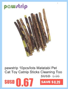 pawstrip 10pcs/lots Matatabi Pet Cat Toy Catnip Sticks Cleaning Tooth Pet Toy For Cats Actinidia Silvervine jouet chat