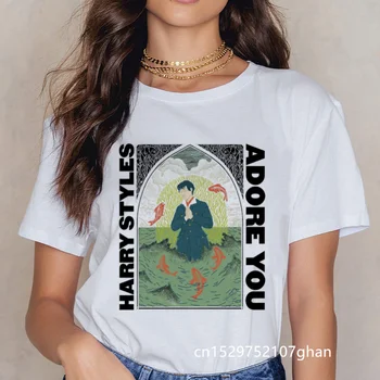 

Hip Hop Harry Styles T-shirt Fine Line Love on Tour Women Summer Harajuku Top Tees Female Ullzang T-shirt 90s Graphic Tshirt