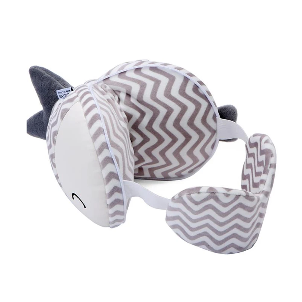 

Travel Neck Pillow for Support Bring on Plane in Business Class in Bed Head Neck Rest Custom Fish Shape Expandable Pain-Relief