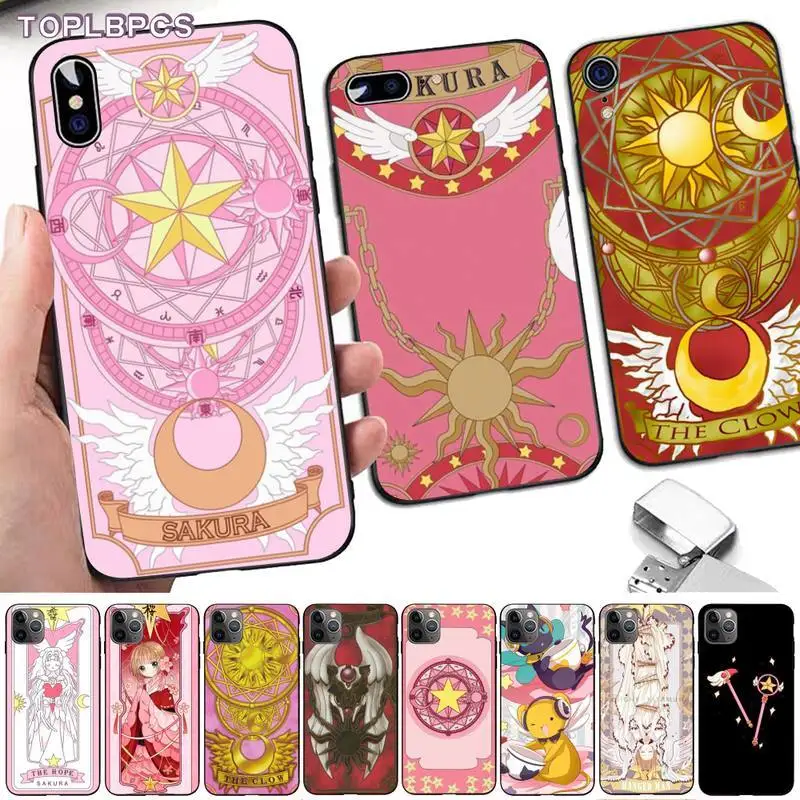 Card Captor Sakura Soft Phone Case Capa for iphone 13 8 7 6 6S Plus X 5S SE 2020 XR 11 12 pro XS MAX | Мобильные телефоны и