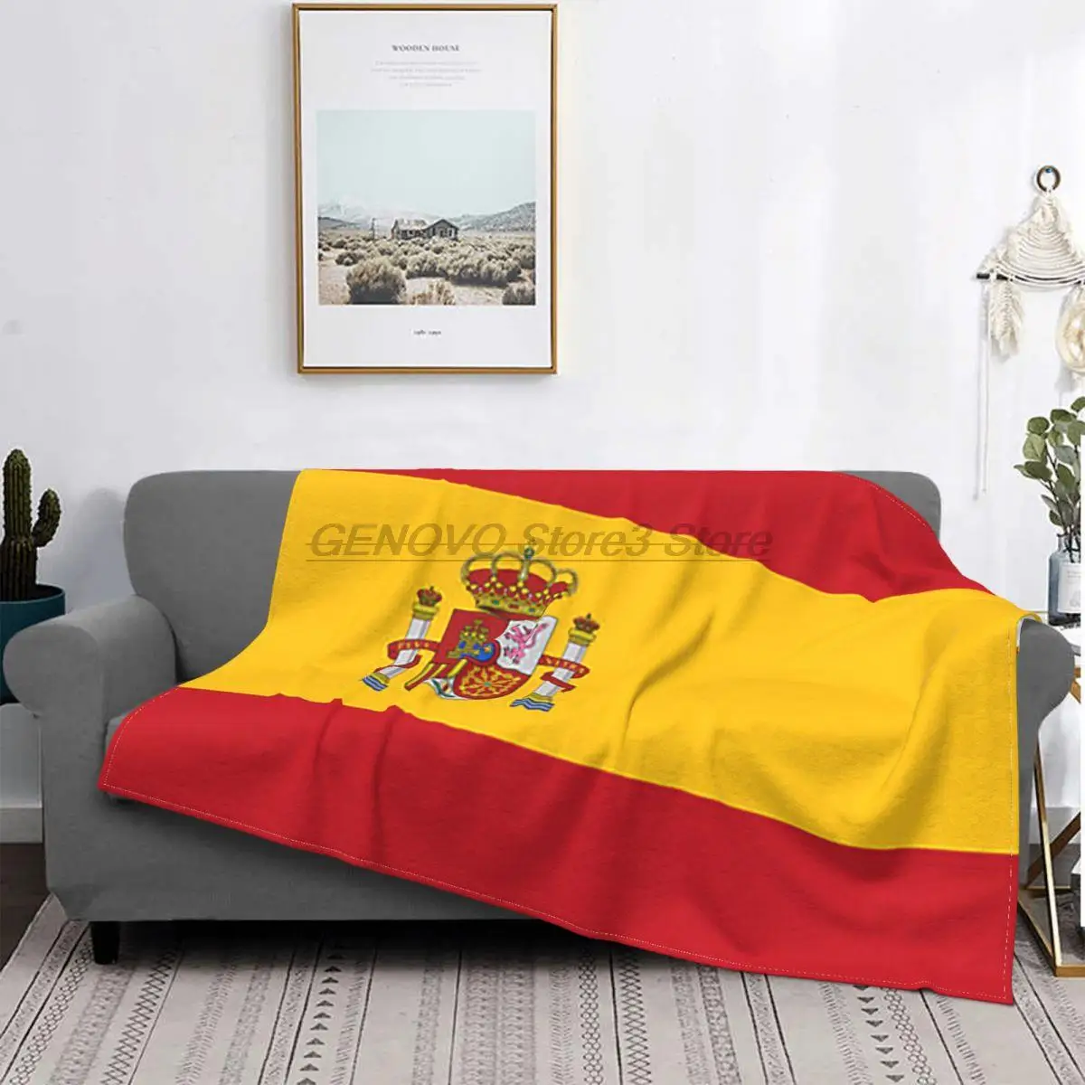 Флисовые украшения Flagge Von Spanien Decken Korallen многофункциональные флисовые Warme Werfen для