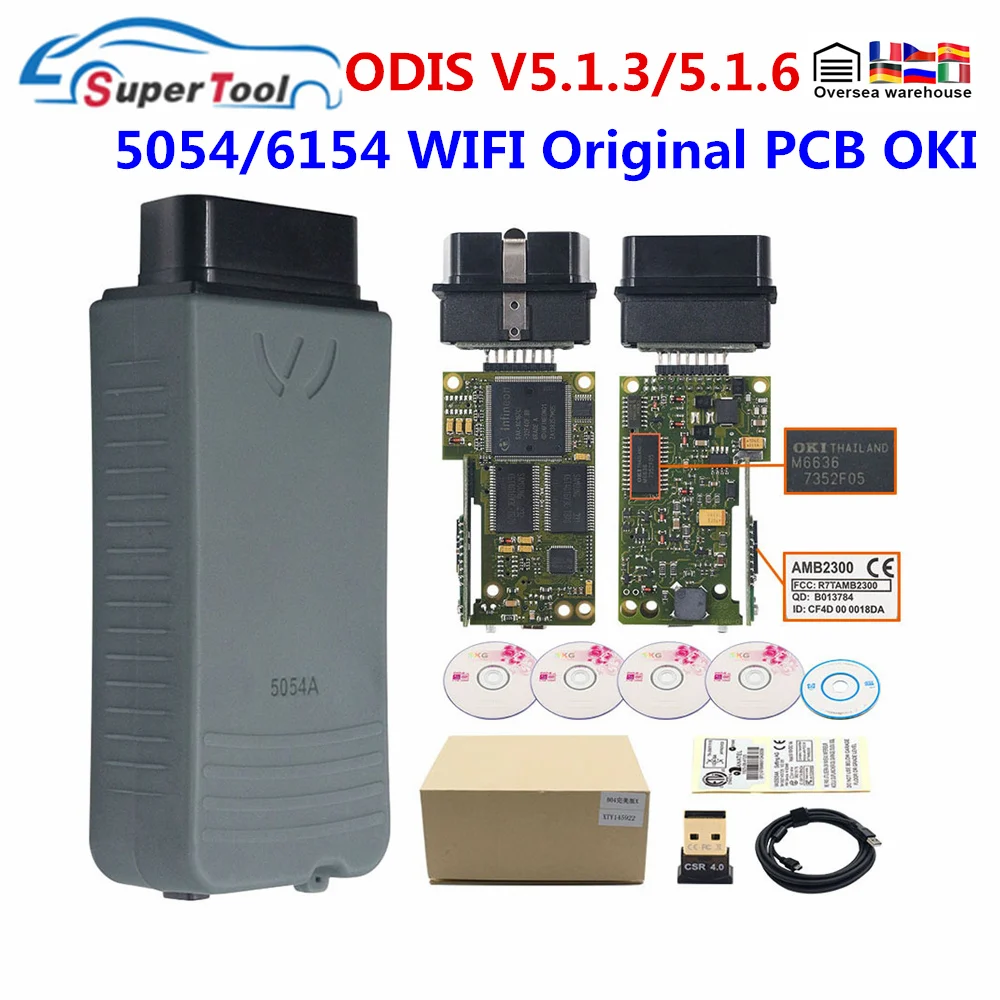 Оригинальный OKI 5054A ois 5.1.6/5.1.3 Bluetooth AMB2300 полный чип 6154A WI FI для V W VCX NANO Audi/Skoda OCTAVIA III OBD2