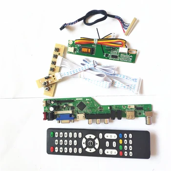 

For LTN154AT07-N01/T01 keyboard+Remote+Inverter LCD panel monitor LVDS 1CCFL 30Pin HDMI VGA USB AV RF T.V56 drive card board Kit
