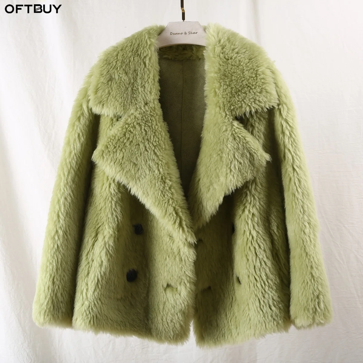 Женская куртка с овчиной стрижкой OFTBUY повседневная утолщенная утепленная из 2020