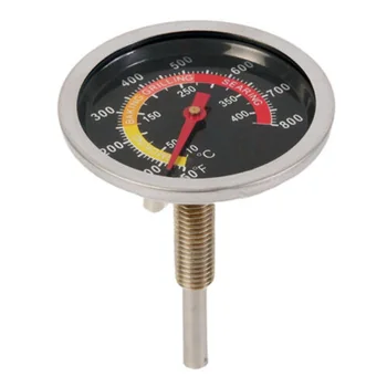 

BBQ Smoker Grill Stainless Steel Thermometer Temperature Gauge 50-400C FPing