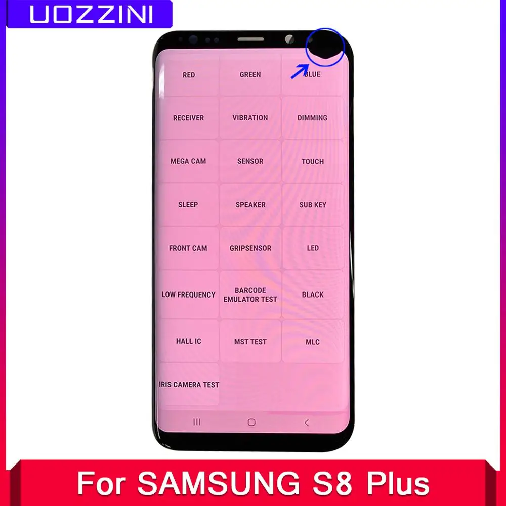 ЖК дисплей с мертвыми пикселями для Samsung Galaxy S8 Plus сенсорным экраном дигитайзер в