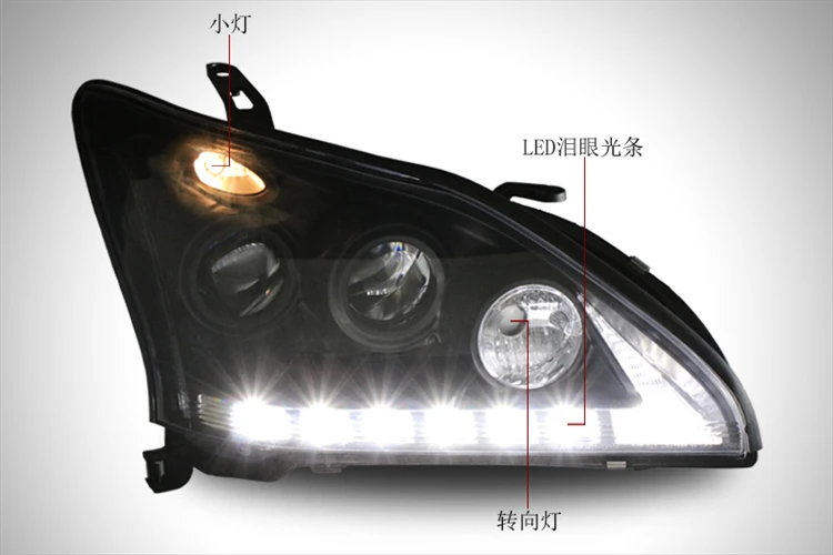 Car Styling Head lamp light for Lexus RX350 Headlights 2004-2009 RX330 ...