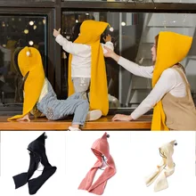 2 в 1 шапка шарф из кашемира для мальчиков и девочек сохраняющие тепло сапожки Кепки Тип головного убора для взрослых и детей-ОПК