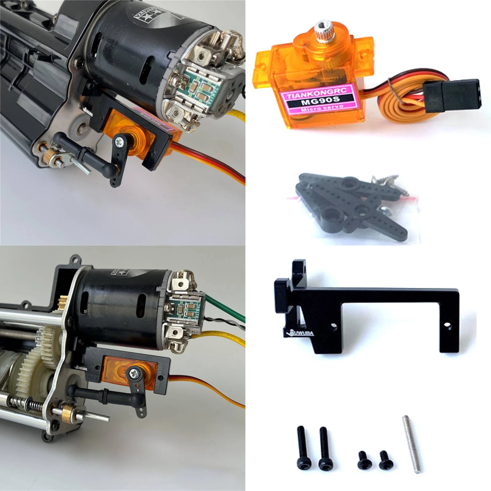 Radio Control & Control Line Metal Gearbox Servo Steering Gear Mount