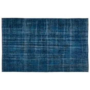 

Handmade Turquoise Vintage Overdyed Turkish Area Rug 180x290 Cm-5'11''X9'6''