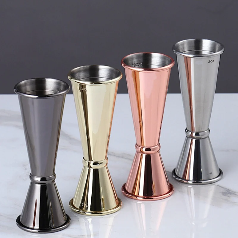 

1pc Stainless Steel Cocktail Scale Cup Double Head Measuring Cup Bartending Measuring Cup for Bar Jigger