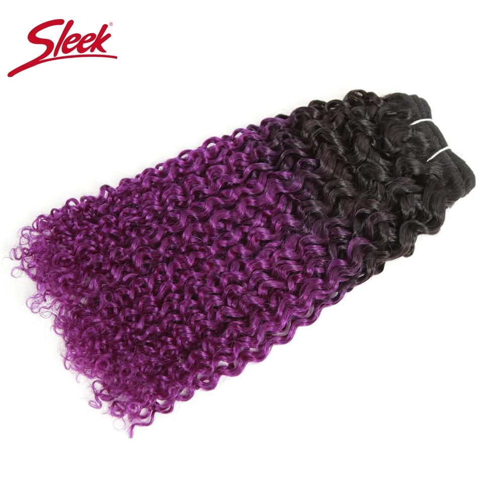 Sleek Afro Kinky Curly Weave Ombre T1b/Purple T1B/99J T1b/Blue T1B/99J Double Drawn Remy Mongolian Human Hair Bunldes human hair extensions human hair bundles human hair bulk