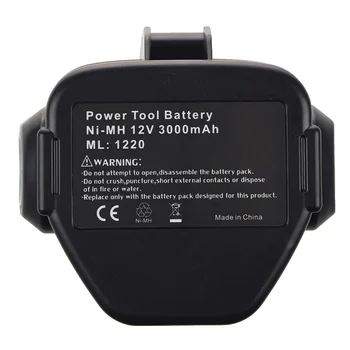 

NEW 12 VOLT Ni-MH Battery For MAKITA 3.0 Ah 1233 1234 Black&Gray