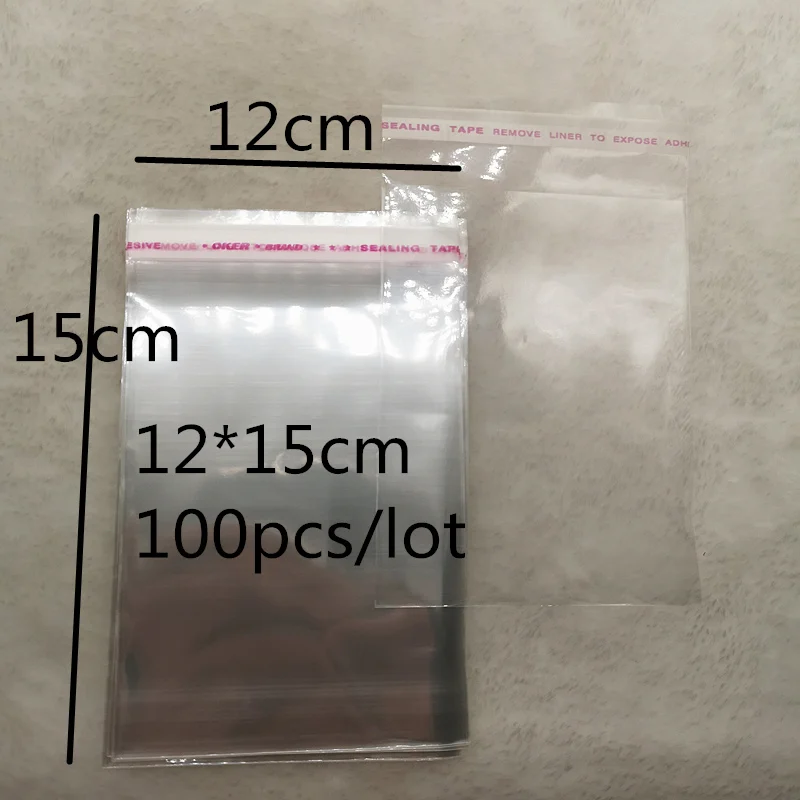 12x15cm 4x6-14x14cm различные модели герметичные полиэтиленовые пакеты прозрачные Opp пластиковые пакеты самоклеющиеся уплотнения ювелирных изделий делая мешок - Цвет: 12x15cm