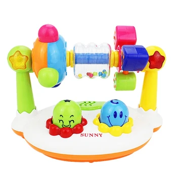 

Musical Baby Toys Music Rotating Lighting Fitness Frame Baby Educational Toys with Box Gift Preschool Toys