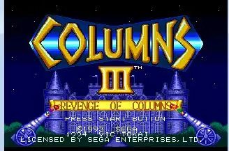 Колонки 3 16 бит MD игровая карта для sega Mega Drive для Genesis