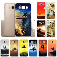 Sunshine sea beach Surfing Soft TPU Silicone phone case for Samsung J8 J7Prime J7 J6 J5 2017 J4 J3 2018 J2 J6Plus fashion cover
