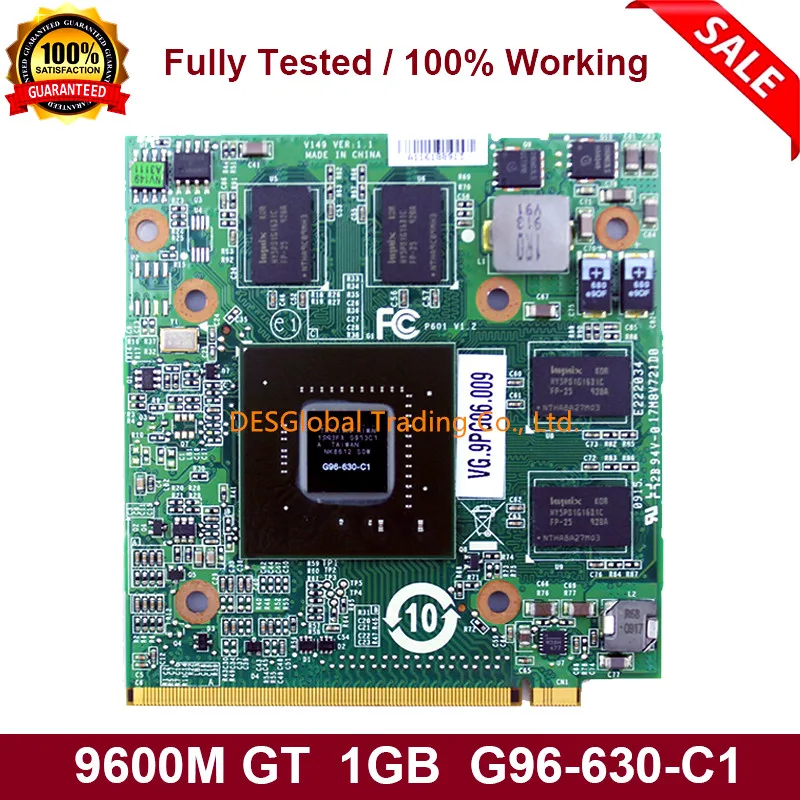 Видеокарта 9600M GT 9600MGT 1 ГБ DDR2 G96-630-C1 Видеокарта VGA для acer 6935 4930G 6920G 6930G 7720G 8730G 5530G