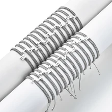 Регулируемый 26 шт./компл. a-z 26 букв браслет для Женская веревочная цепочка браслет для женщин ювелирные изделия ручной работы, подарки ко дню Святого Валентина