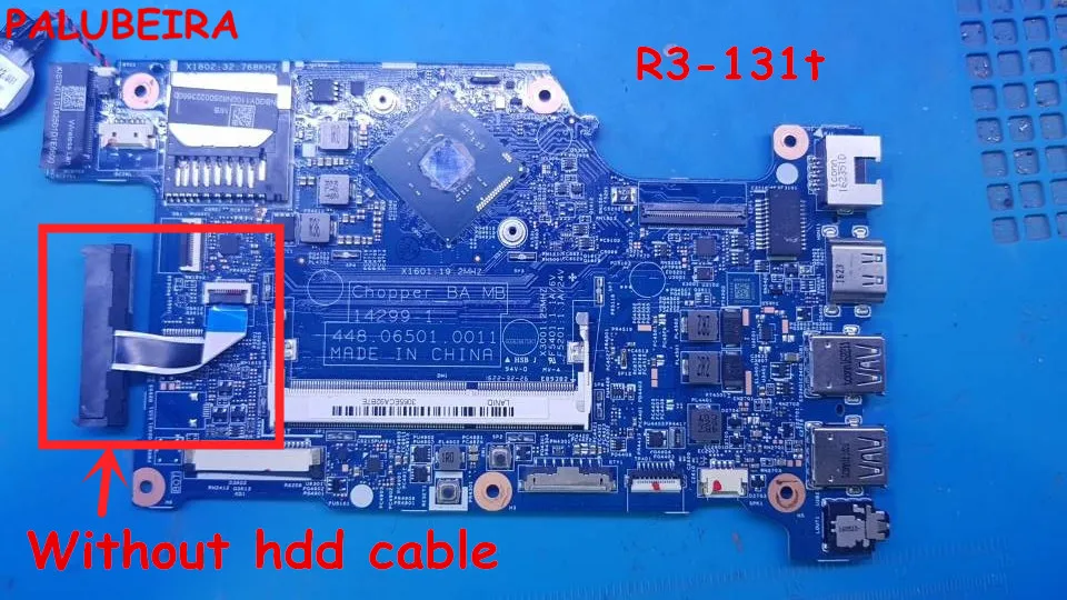 PALUBEIRA Бесплатная доставка Для ACER R3-131T-P7QW 448.06501.0011 R3-131t материнская плата