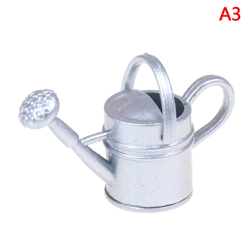 1/12 Metal Watering Can Garden miniature Decoration for Children Kids Dolls Acces Dollhouse Miniature Furniture Toys - Цвет: A3