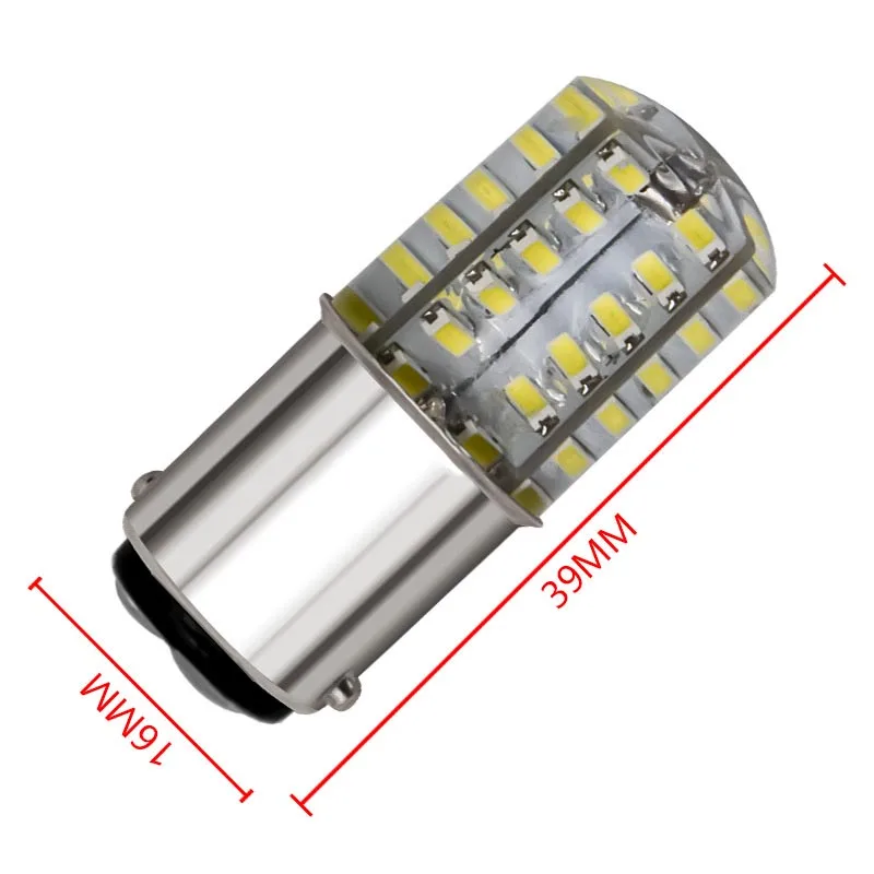 2 шт Автомобильный светодиодный стробоскоп 1157 3014 48smd тормозной светильник силиконовый 1156 S25 P21 поворотов мотоцикл светодиодный светильник s