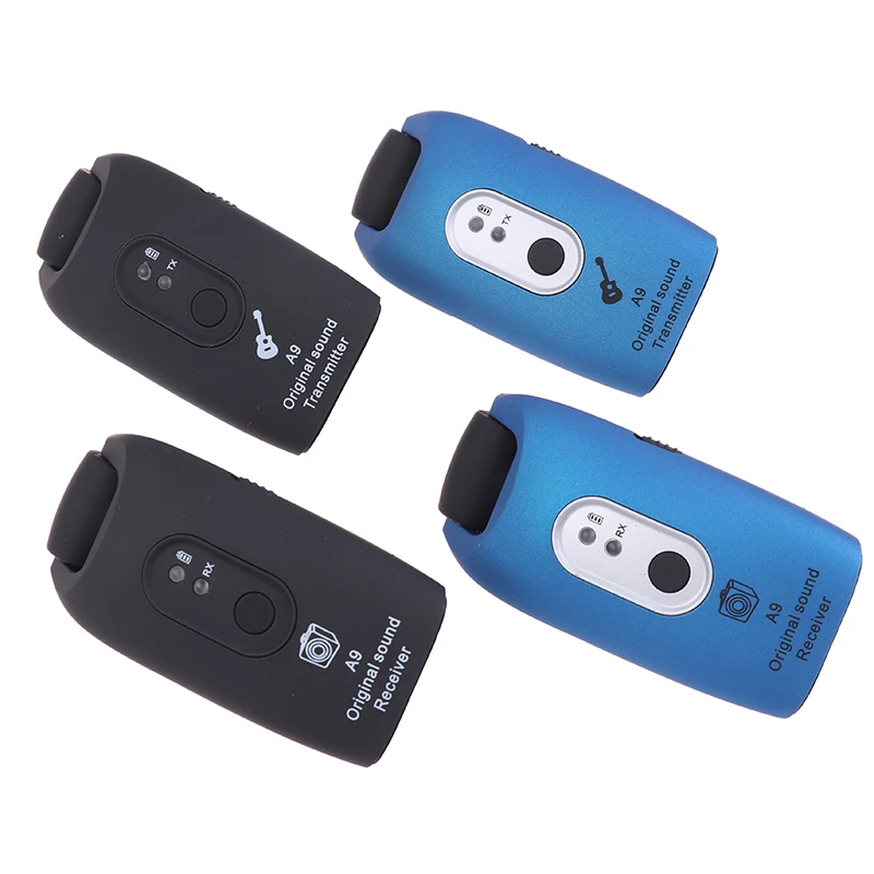 2.4Ghz Wireless Guitar System Transmitter and Receiver 6-Channel Universal 1/4 for Electric Guitar Bass Amplifier Bateria Mixer