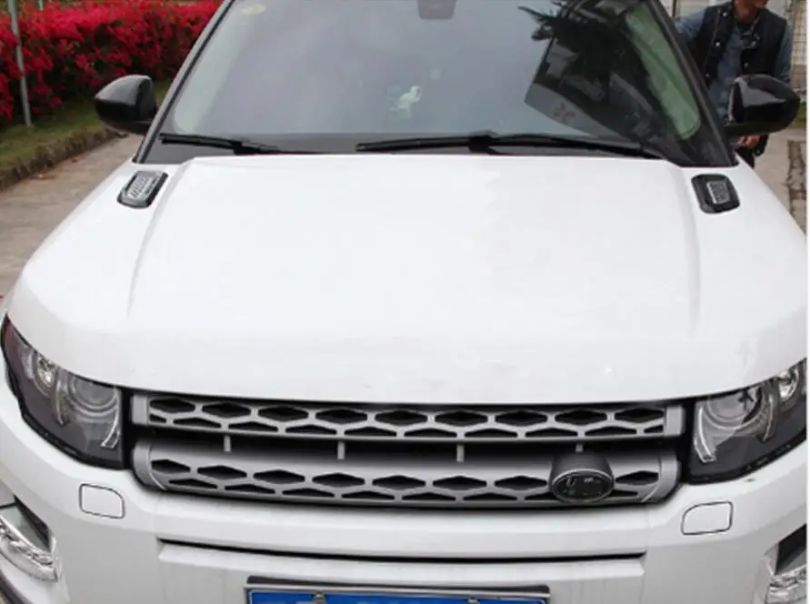 Автомобильные аксессуары для Land Rover Discovery Sport LR4 для Range Rover Evoque Vogue Hood Air Vent Outlet крыло отделка наклейки 2 шт
