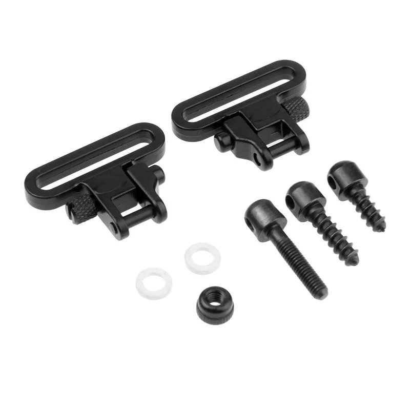 

2pcs/lot 1.25'' Quick Detachable Sling Swivels With 3 Pcs Screw Studs Heavy Duty Sling Swivel Set Carabiners Hunting Accessories