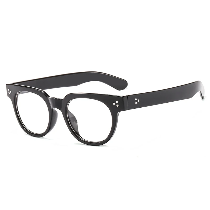 Vazrobe Eyeglasses Frames Men Transparent Clear Eyeglasses Frame Round Full Rim Eye Glasses for Male Man Glasses Optical Myopia