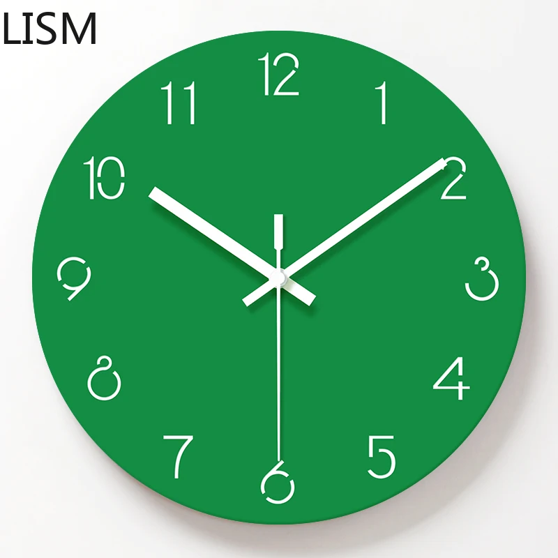 

Nordic Wall Clock Modern Design Living Room Wall Hanging Creative Clock Home Bedroom Round Wall Watch Quartz Silent Reloj Pared