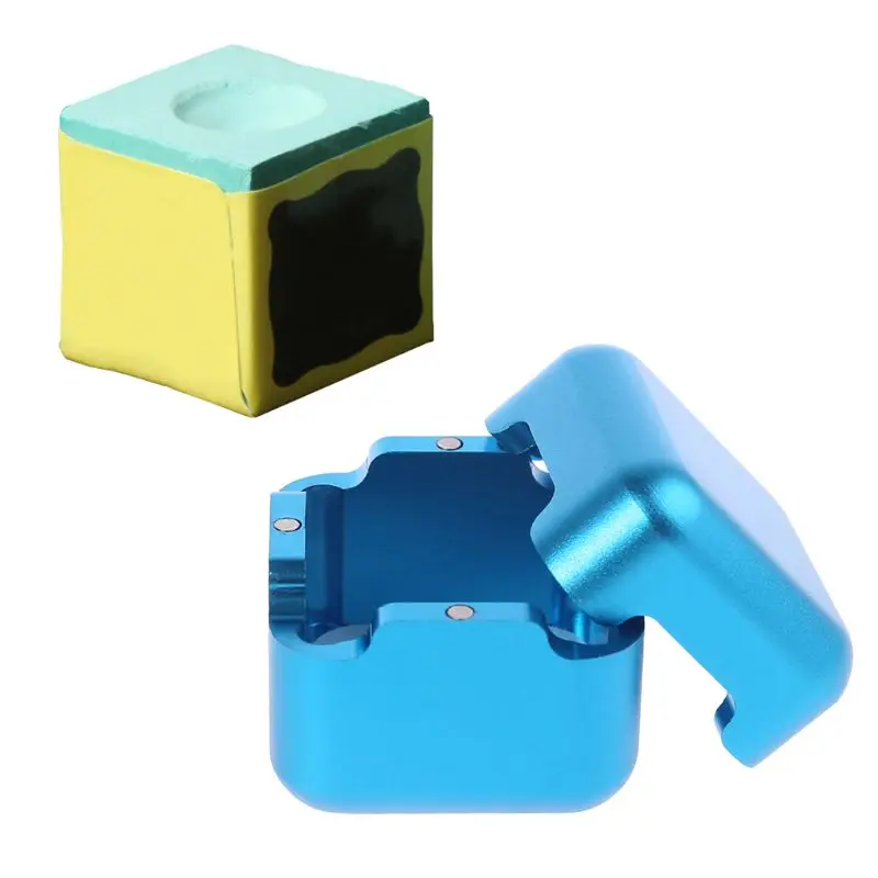 

Pro Aluminum Pocket Billiard Chalk Case Box with Fixed Clip Tools Indoor Sports Accessories 3 Colors