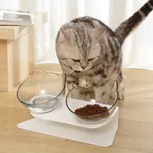 Нескользящие миски для кошек двойные миски для домашних животных с приподнятой подставкой миски для еды и воды для кошек кормушки для собак кормушка для щенка миски принадлежности Нескользящие миски для кошек двойные миски для домашних животных с приподнятой подставкой миски для еды и воды для кошек кормушки для собак кормушка для щенка миски принадлежности