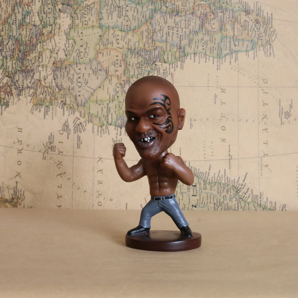Champion Boxer 1/6 Iron Mike Tyson Bobblehead 5inch Model Toy Action Figure Gift 