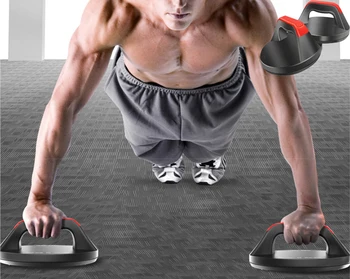 

Home Gym Push Up Rack 360 Rotating Push Up Bars Stand 2pcs Set Circular Pushup Bracket Workout Exercise Fitness Equipment