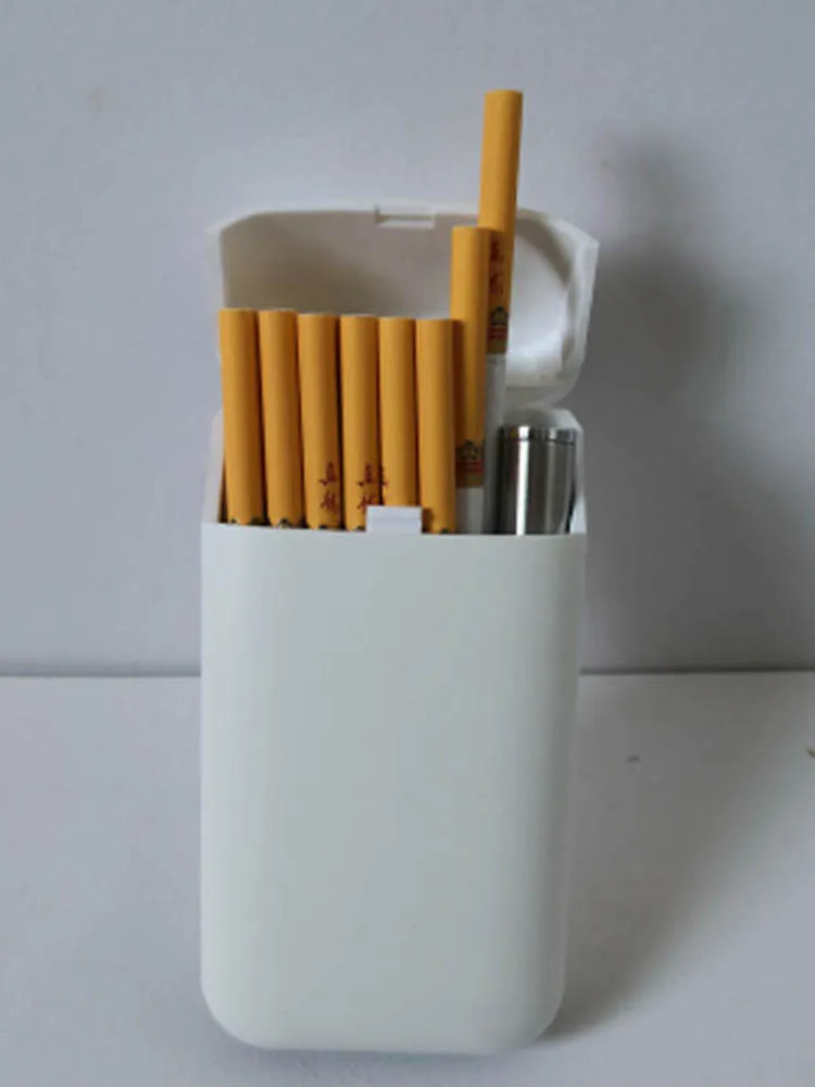 USB портсигар, зажигалка для 10 сигарет пакет